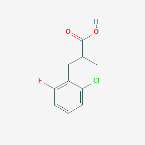 molecular formula C10H10ClFO2 B12115449 3-(2-Chloro-6-fluorophenyl)-2-methylpropanoic acid 