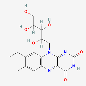 molecular formula C18H22N4O6 B1211546 7-Methyl-8-ethylflavine CAS No. 5720-14-9