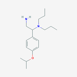 molecular formula C17H30N2O B12115467 1,2-Ethanediamine, 1-[4-(1-methylethoxy)phenyl]-N1,N1-dipropyl- CAS No. 928000-70-8