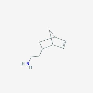 molecular formula C9H15N B12115481 2-{Bicyclo[2.2.1]hept-5-en-2-yl}ethan-1-amine 