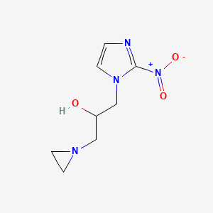 1H-Imidazole-1-ethanol, alpha-(1-aziridinylmethyl)-2-nitro-
