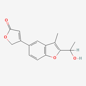 molecular formula C15H14O4 B1211551 Benfurodil CAS No. 3448-13-3