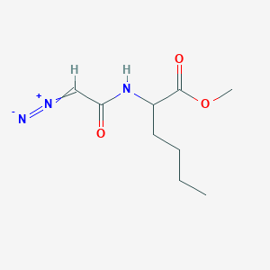 molecular formula C9H15N3O3 B1211561 Diazoacetyl-DL-Nle-OMe CAS No. 7013-09-4
