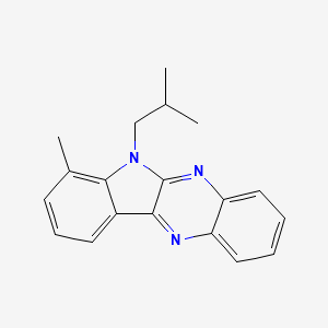 molecular formula C19H19N3 B12115652 4-Methyl-5-(2-methylpropyl)indolo[2,3-b]quinoxaline 