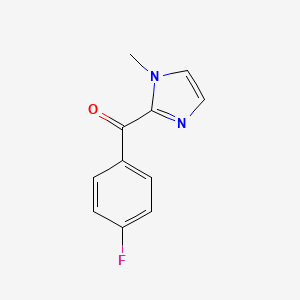 molecular formula C11H9FN2O B12115720 (4-fluorophenyl)(1-methyl-1H-imidazol-2-yl)methanone 