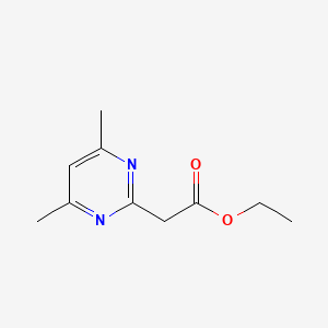 molecular formula C10H14N2O2 B12115734 Ethyl 2-(4,6-dimethylpyrimidin-2-yl)acetate 