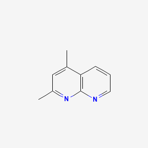 molecular formula C10H10N2 B12115749 2,4-Dimethyl-1,8-naphthyridine 