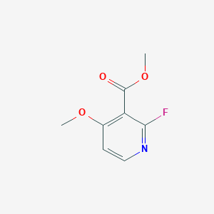 molecular formula C8H8FNO3 B12115753 Methyl 2-fluoro-4-methoxypyridine-3-carboxylate 
