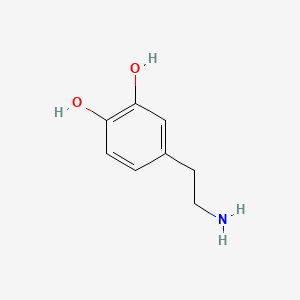molecular formula C8H11NO2 B1211576 Dopamine CAS No. 51-61-6