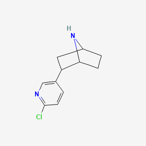 molecular formula C11H13ClN2 B1211577 Epibatidine CAS No. 148152-66-3