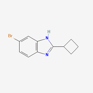 molecular formula C11H11BrN2 B12115784 6-Bromo-2-cyclobutyl-1H-benzo[d]imidazole 