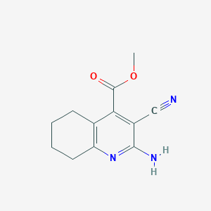 2-Amino-3-cyano-5,6,7,8-tetrahydroquinoline-4-carboxylic acid methyl ester