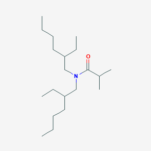 molecular formula C20H41NO B1211584 N,N-bis(2-ethylhexyl)-2-methylpropanamide CAS No. 112724-95-5