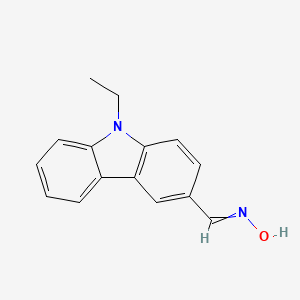 molecular formula C15H14N2O B1211586 9-Ethyl-3-carbazolecarboxaldehyde oxime CAS No. 122497-48-7