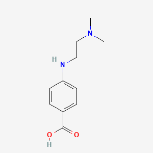 molecular formula C11H16N2O2 B12115860 Benzoic acid, 4-[[2-(dimethylamino)ethyl]amino]- 