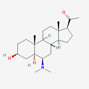 6beta-(Dimethylamino)-3beta,5-dihydroxy-5alpha-pregnan-20-one