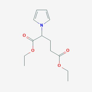 molecular formula C13H19NO4 B12115916 diethyl 2-(1H-pyrrol-1-yl)pentanedioate 