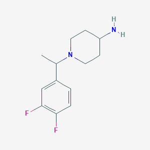 molecular formula C13H18F2N2 B12115955 4-Piperidinamine, 1-[1-(3,4-difluorophenyl)ethyl]- CAS No. 1152543-47-9