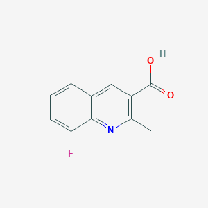 molecular formula C11H8FNO2 B12115971 8-Fluoro-2-methylquinoline-3-carboxylic acid 