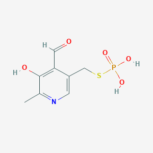 4-Pyridinecarboxaldehyde, 3-hydroxy-2-methyl-5-((phosphonothio)methyl)-