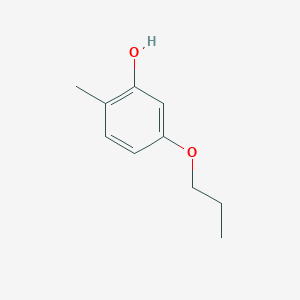 molecular formula C10H14O2 B12116054 2-Methyl-5-propoxyphenol CAS No. 918445-07-5
