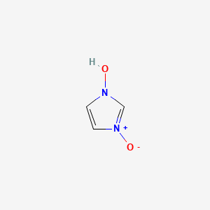 molecular formula C3H4N2O2 B1211607 1H-Imidazole, 1-hydroxy-, 3-oxide CAS No. 35321-46-1