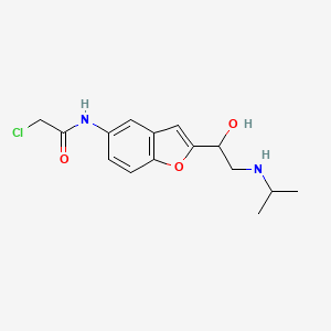 1-(5-Chloroacetylaminobenzofuran-2-yl)-2-isopropylaminoethanol