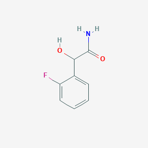 molecular formula C8H8FNO2 B12116146 Benzeneacetamide, 2-fluoro--alpha--hydroxy- 