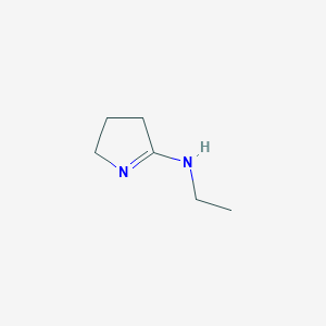 molecular formula C6H12N2 B12116148 N-ethyl-3,4-dihydro-2H-pyrrol-5-amine CAS No. 872-83-3