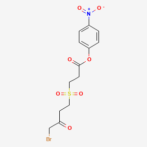 3-(4-Bromo-3-oxobutanesulfonyl)-1-propionic acid 4-nitrophenyl ester