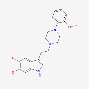 molecular formula C24H31N3O3 B1211629 Milipertine CAS No. 24360-55-2