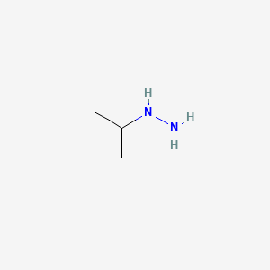 molecular formula C3H10N2 B1211640 1-Isopropylhydrazine CAS No. 2257-52-5