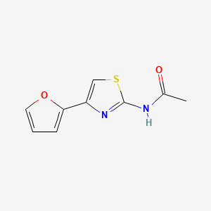 molecular formula C9H8N2O2S B1211641 N-(4-(2-Furyl)-2-thiazolyl)acetamide CAS No. 75884-37-6