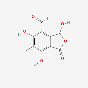 molecular formula C11H10O6 B1211642 环状帕尔地酸 CAS No. 477-99-6
