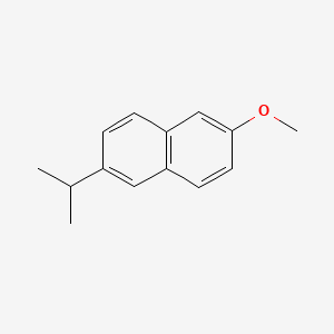 molecular formula C14H16O B1211645 2-Isopropyl-6-methoxynaphthalene CAS No. 92297-66-0