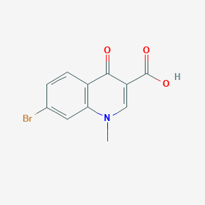 molecular formula C11H8BrNO3 B12116457 7-Bromo-1-methyl-4-oxo-1,4-dihydro-quinoline-3-carboxylic acid 