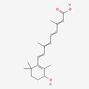 molecular formula C20H28O3 B1211647 rac4-Hydroxy-9-cis-retinoicAcid-d3 