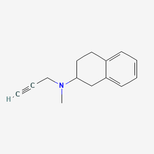 molecular formula C14H17N B1211648 N-Methyl-N-propargyl-2-aminotetralin CAS No. 96333-07-2