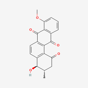 molecular formula C20H16O5 B1211649 Fujianmycin B CAS No. 130548-09-3