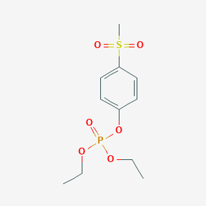 Phosphoric acid, diethyl p-(methylsulfonyl)phenyl ester