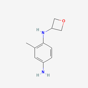 molecular formula C10H14N2O B12116506 2-Methyl-N1-(oxetan-3-yl)benzene-1,4-diamine 