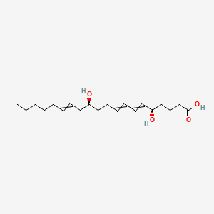 molecular formula C20H34O4 B1211656 (5S,12S)-5,12-dihydroxyicosa-6,8,14-trienoic acid 