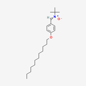 molecular formula C23H39NO2 B1211665 (Z)-(4-Dodecoxyphenyl)methylidene-oxido-tert-butyl-azanium 