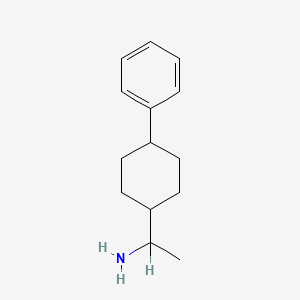 molecular formula C14H21N B1211672 trans-1-(4-Phenylcyclohexyl)ethylamine CAS No. 74068-00-1