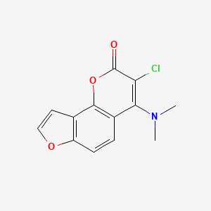 molecular formula C13H10ClNO3 B1211674 N,N-Dimethyl-4-amino-3-chloroangelicin CAS No. 86799-45-3