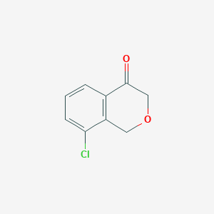 molecular formula C9H7ClO2 B12116748 8-Chloroisochroman-4-one 