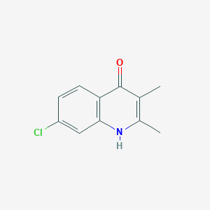 molecular formula C11H10ClNO B12116803 4(1H)-Quinolinone, 7-chloro-2,3-dimethyl- 