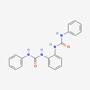 molecular formula C20H18N4O2 B1211694 1,1'-(1,2-phenylene)bis(3-phenylurea) 