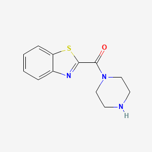 molecular formula C12H13N3OS B12117014 2-(1-Piperazinylcarbonyl)benzothiazole 