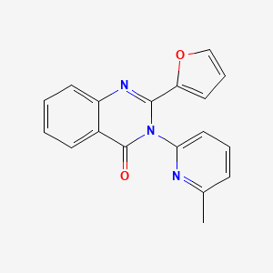 2-(2-Furanyl)-3-(6-methyl-2-pyridinyl)-4-quinazolinone